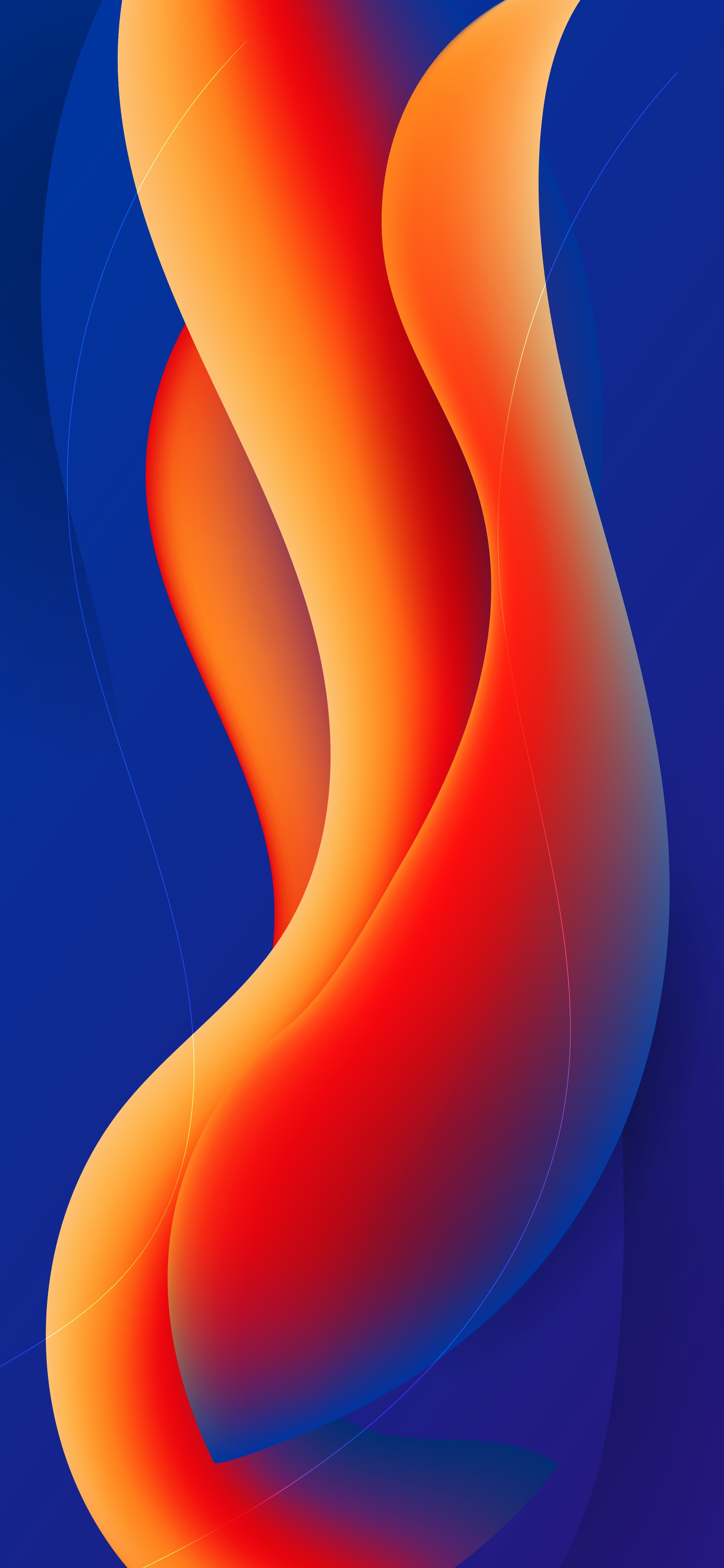 Um close de um fundo abstrato vermelho e azul com formas curvas (arte, design gráfico, azul, laranja, gesto)