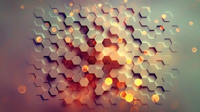 Dynamic Hexagonal Patterns in a 3D Space