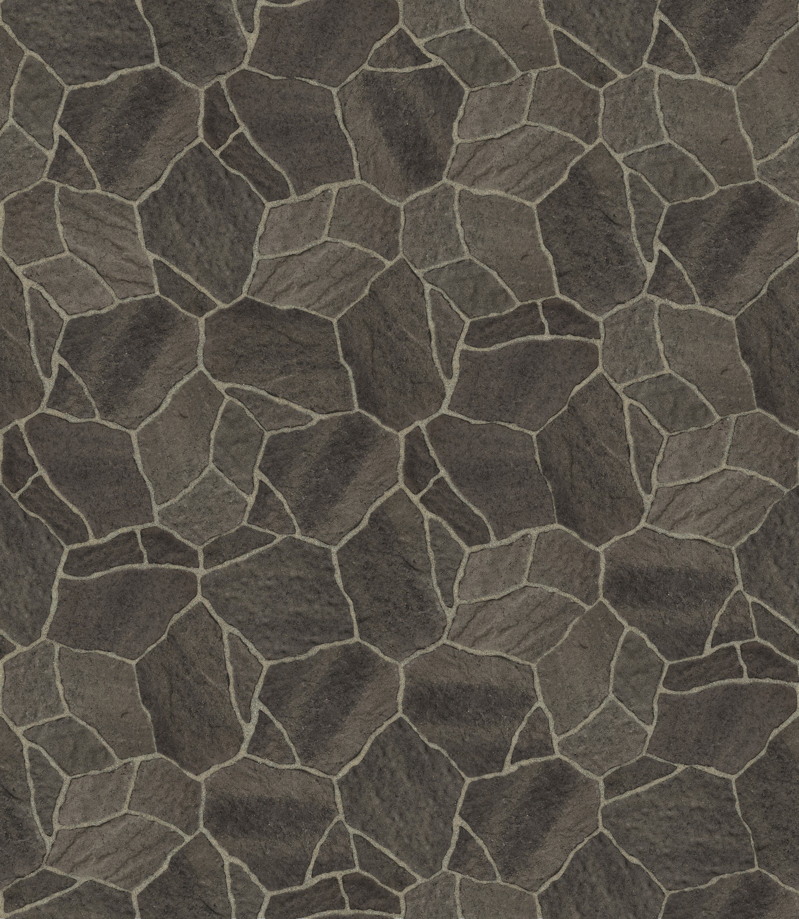 A close up of a stone wall with a black and white pattern (tile, floor, flagstone, flooring, ceramic)