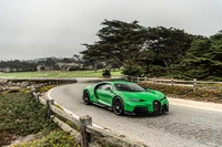 2022 Bugatti Chiron Super Sport on a Scenic Coastal Road