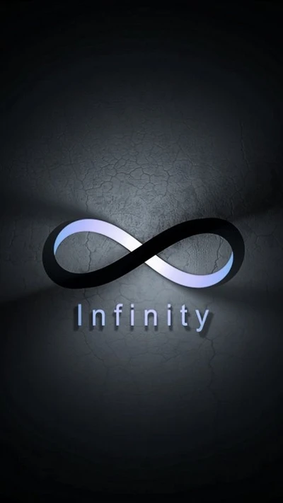 Stylized Infinity Symbol Against a Dark Textured Background