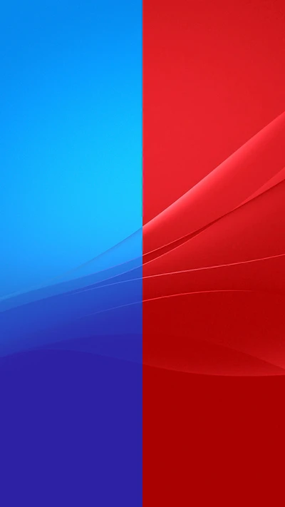 Colores duales: fondo degradado azul y rojo para Sony Xperia Z4