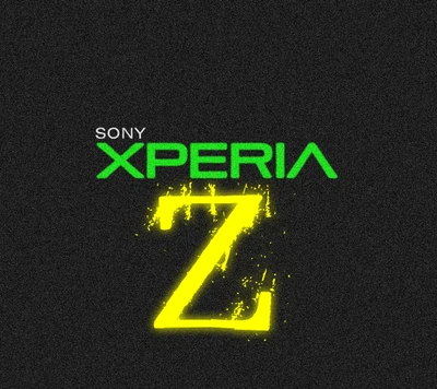 grün, logo, neon, sony, sony xperia z