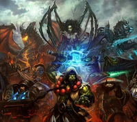 Epic Convergence of Legendary Heroes and Villains from Diablo, StarCraft, and Warcraft