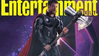 Thor se prepara para a batalha na épica capa do Universo Cinematográfico Marvel