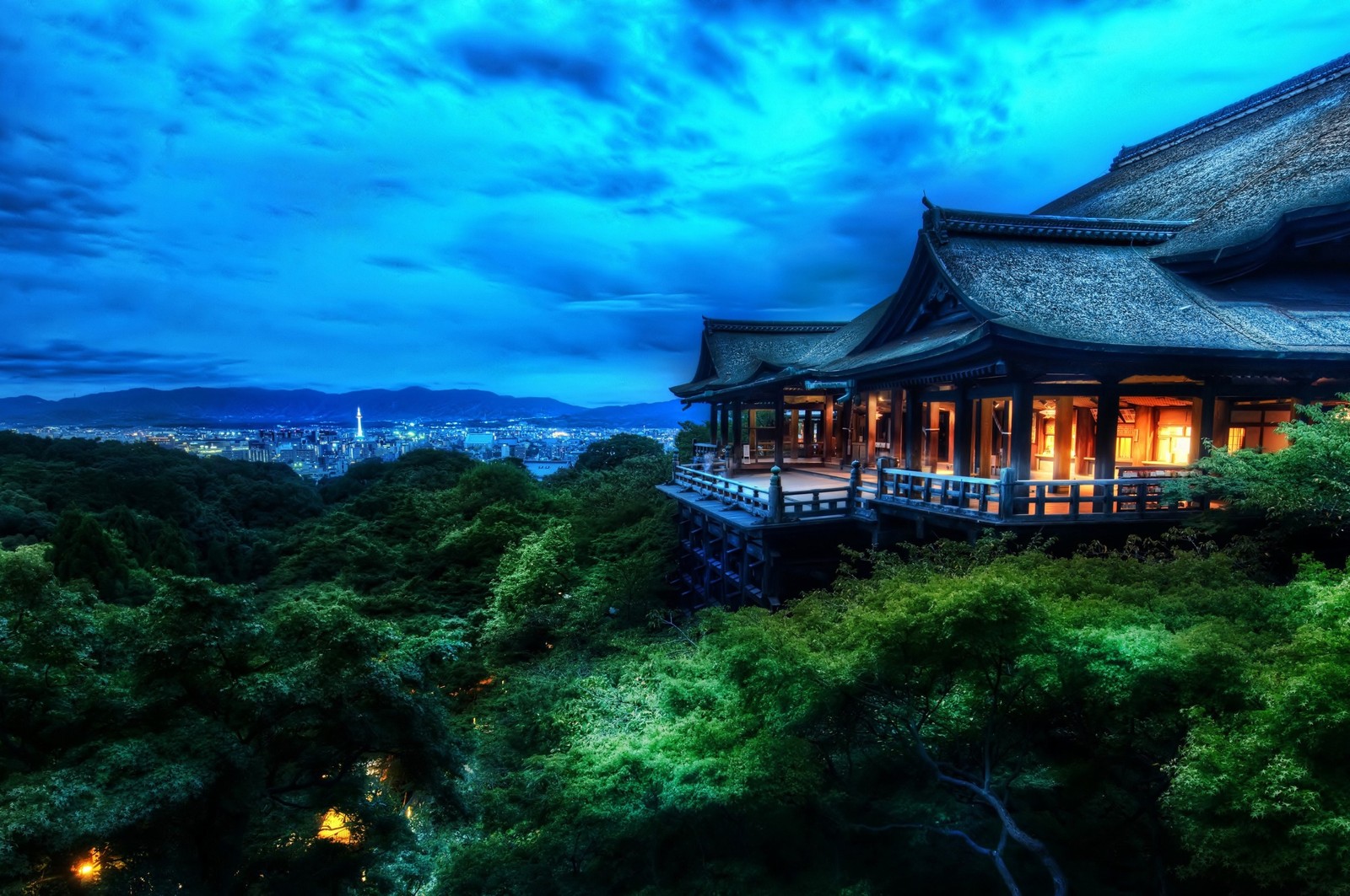 nature, cloud, landscape, tree, temple Download Wallpaper