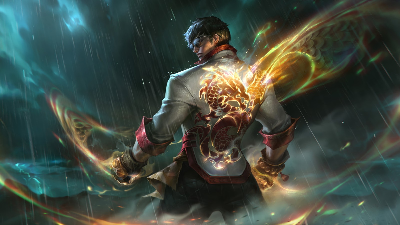 dragon fist, lee sin, skin, league of legends, video game wallpaper