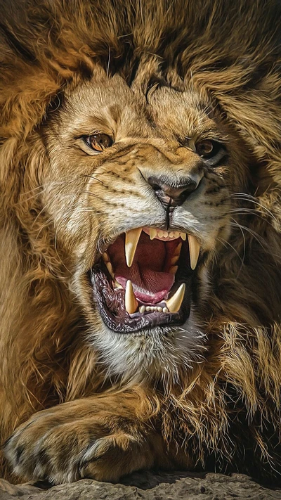 angry, animal, king, lion