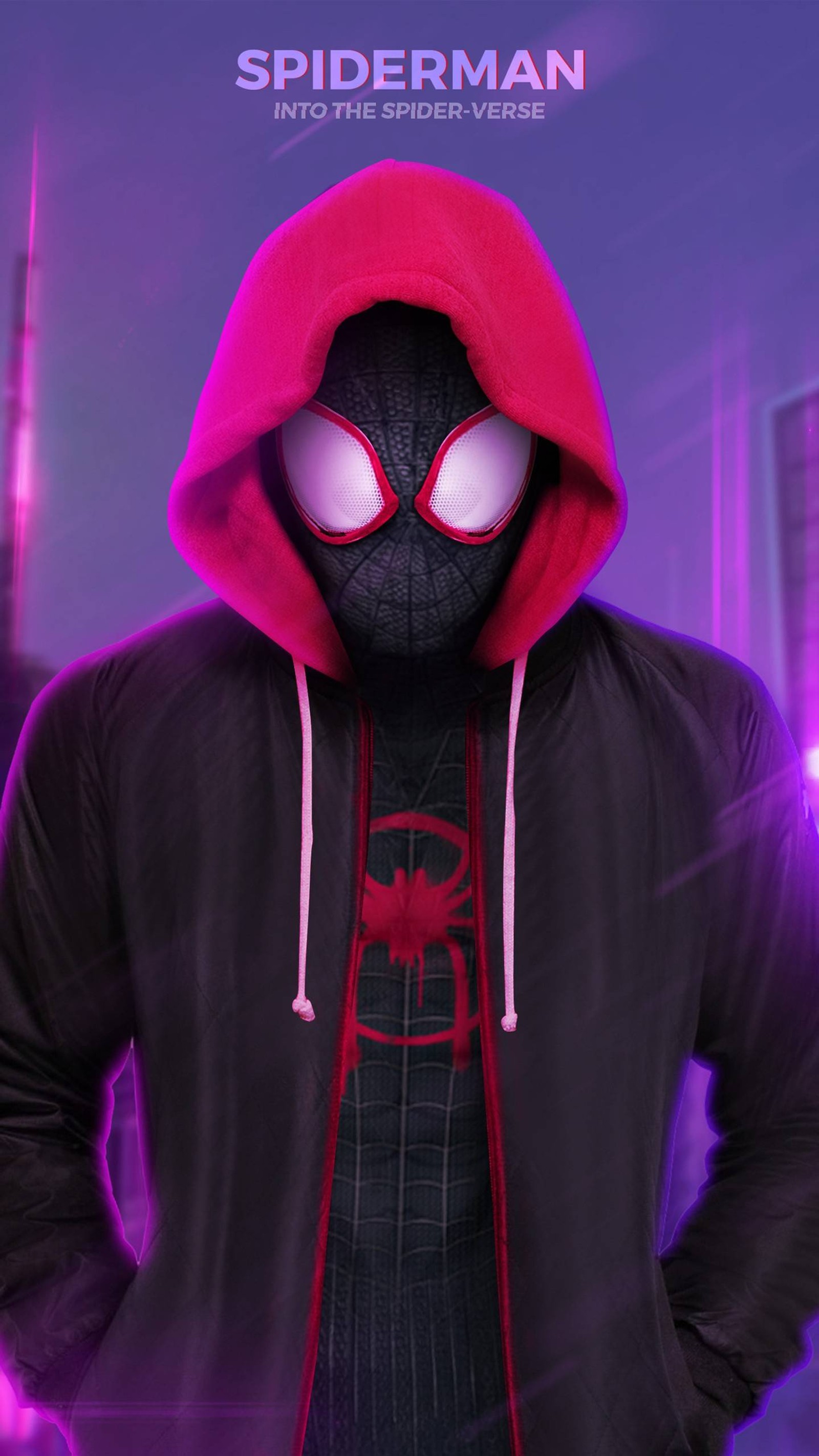 Affiche de spider-man dans le spider-verse (spiderman, dans, spiderverse, stanlee, marvel)