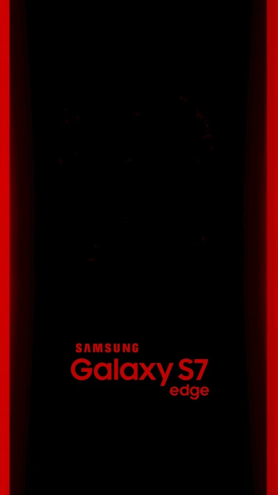 Samsung Galaxy S7 Edge com uma moldura vermelha ousada e design elegante.