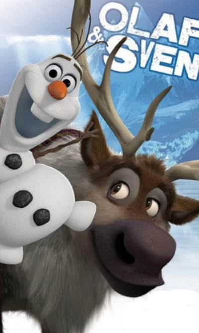 amigos, frozen, feliz, boneco de neve olaf, sven