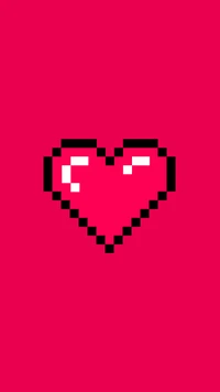 retro, juegos, san valentín, corazón, amor