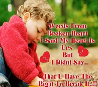 Words of a Broken Heart: Love Hurts and Longing Remains