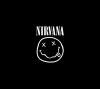 Logotipo do Nirvana com o icônico símbolo do rosto sorridente