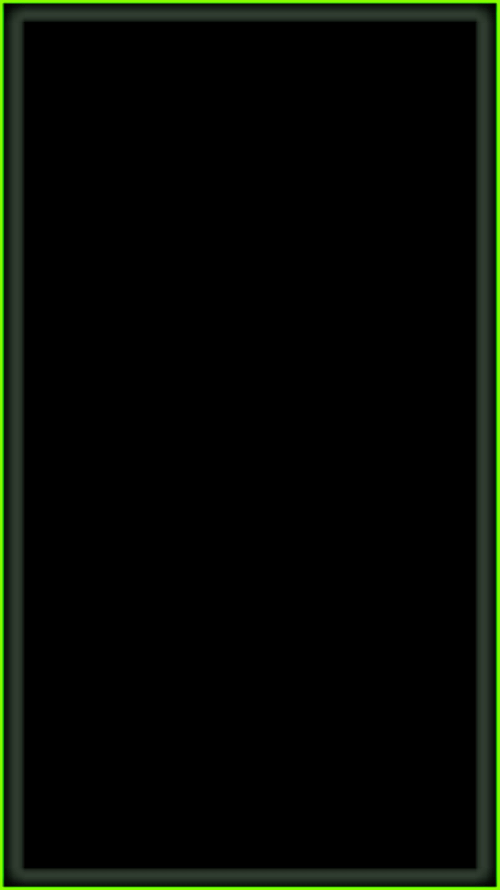 A close up of a green frame with a black background (edge, green elegant, iphone, jojo, led)