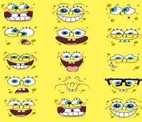 cartoons, gesichter, spongebob, sponge bob