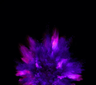 Abstract Purple Powder Explosion