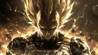 Vegeta Liberado: Uma impressionante arte em anime 5K capturando poder e fúria