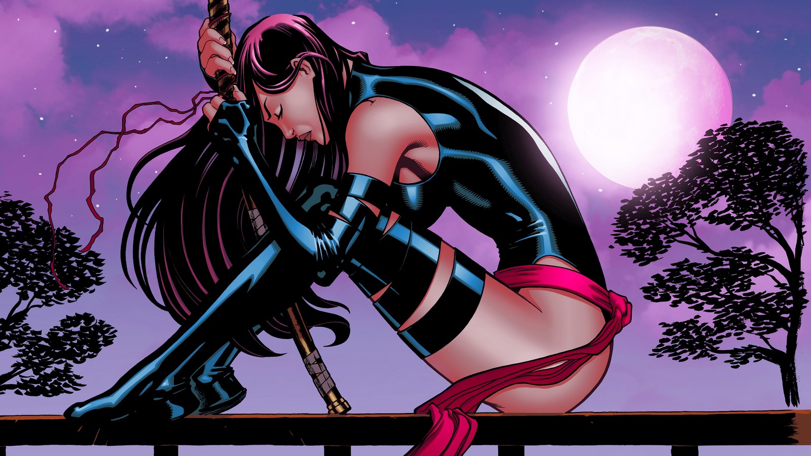 Baixar papel de parede psylocke, marvel comics, quadrinhos