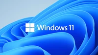 Fundo abstrato azul do Windows 11 - Papel de parede oficial em 4K