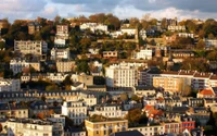 Paysage urbain vibrant de la banlieue parisienne