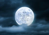 sacrifice, popular quotes, moon, clouds, night wallpaper