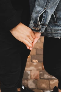 holding hands, hand, jeans, leg, nail wallpaper