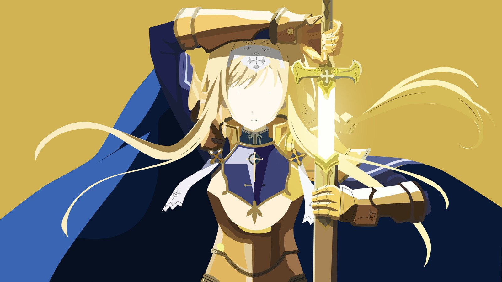 Baixar papel de parede alice zuberg, sao, sword art online alicization, anime, minimalista