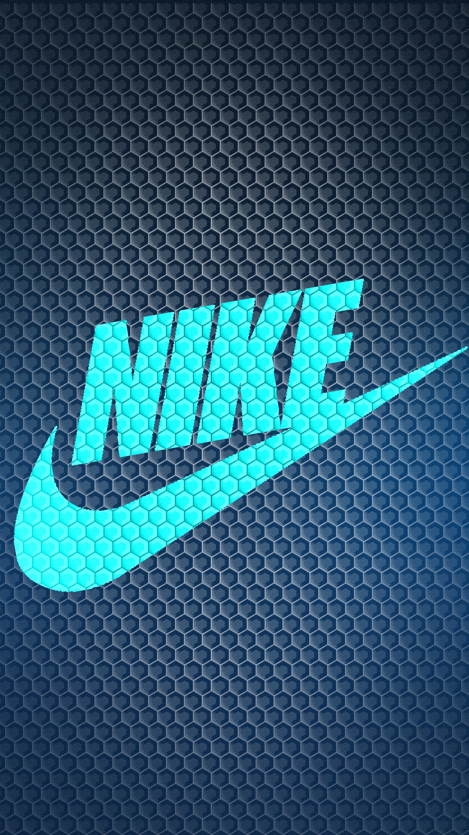 Синий логотип nike на черном фоне (бренд, логотип, марка, nike)