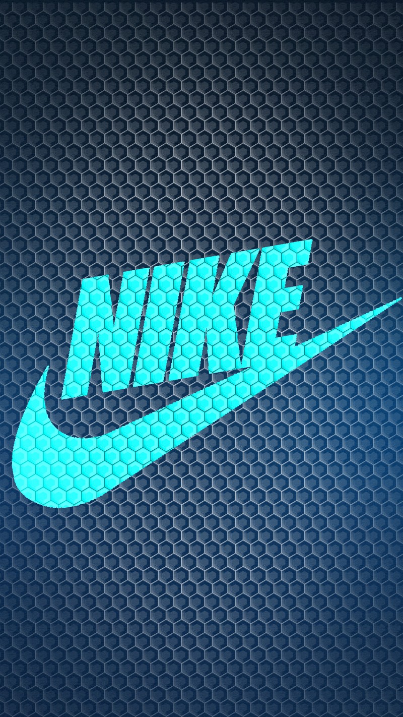 Синий логотип nike на черном фоне (бренд, логотип, марка, nike)