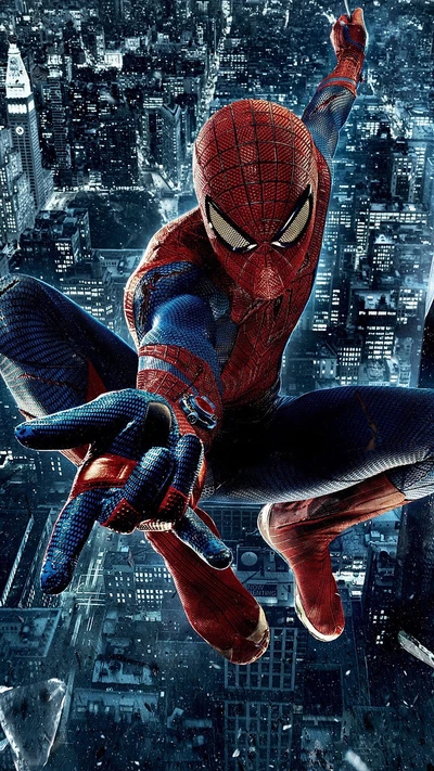 Homem-Aranha balança pela paisagem urbana