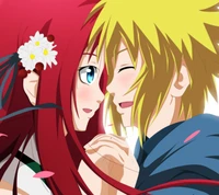 Moment réconfortant de Kushina Uzumaki et Minato Namikaze