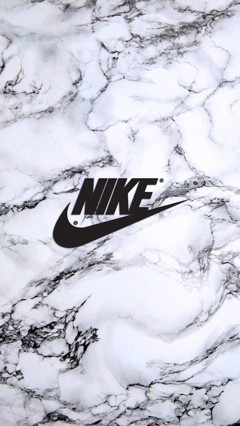 Логотип nike на мраморной поверхности (nike gg, hey use it)