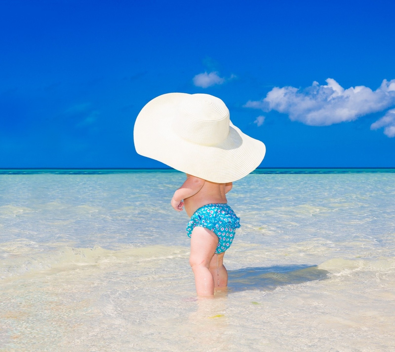 baby, beach, nature, sea, sky Download Wallpaper