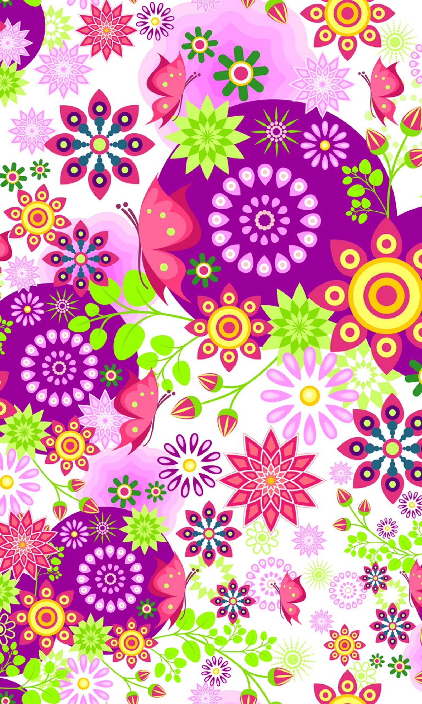 abstract, colorful, floral, flow, oriental Download Wallpaper