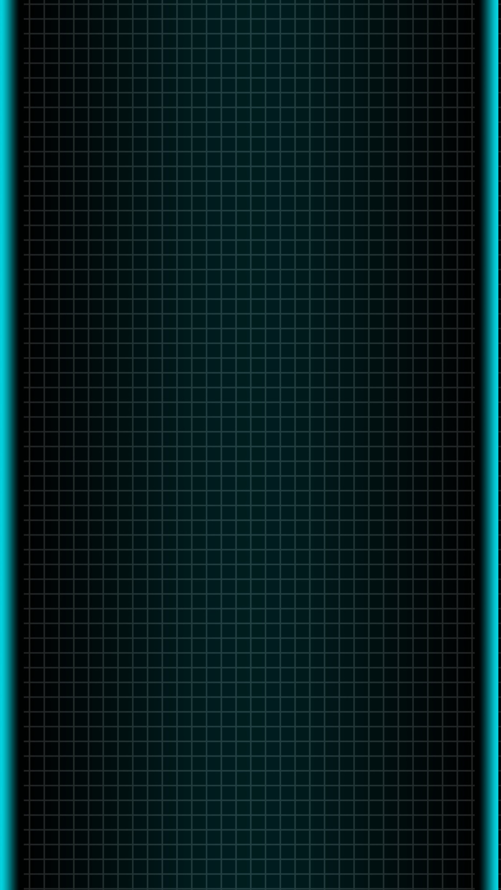 A blue neon frame on a black background with a grid (border, ecken, edge, galaxy, light)