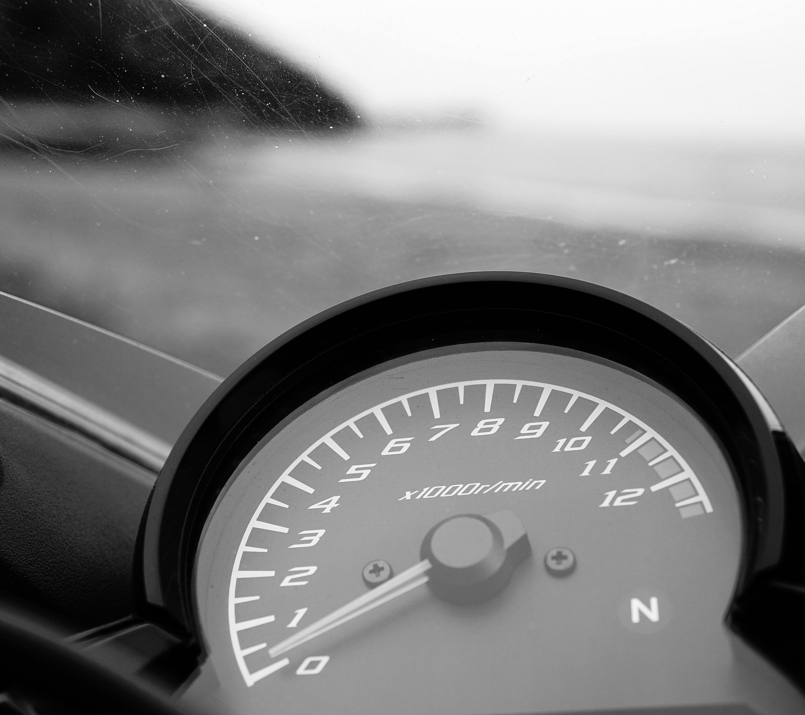 Lade fahrrad, schwarz weiß, zähler, glas, moto rev counter Hintergrund herunter