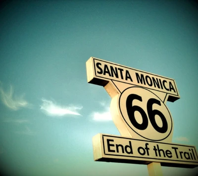 nuages, autoroute, route, route 66, santa monica