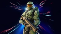 fortnite, battle royale, video game, master chief, skin