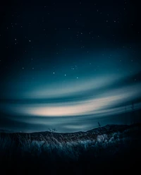 aurora borealis, night sky, stars, landscape, starry sky wallpaper