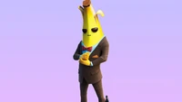 Agente Peely em um terno elegante, exalando confiança em Fortnite Battle Royale.