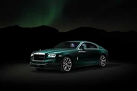 Rolls Royce Wraith unter dem Polarlicht: Ein atemberaubendes 8K visuelles Erlebnis