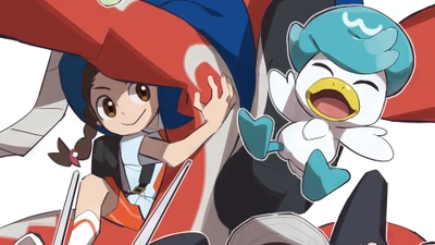 Aventura de Juliana e Quaxly em Pokémon Escarlate e Violeta