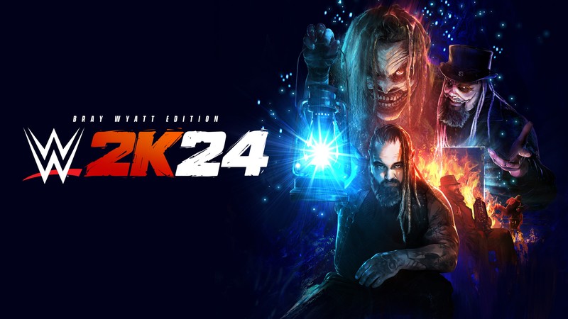 Wwe 2k24 выходит в магазине nintendo (брай вайт, bray wyatt, wwe 2k24, игры 2024, темно синий)