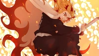 Kyojuro Rengoku en action : Le Hashira de la flamme de Demon Slayer