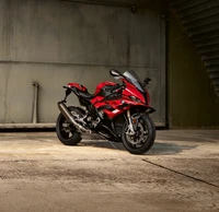 2023 BMW S 1000 RR: Sleek Sports Bike in Urban Setting