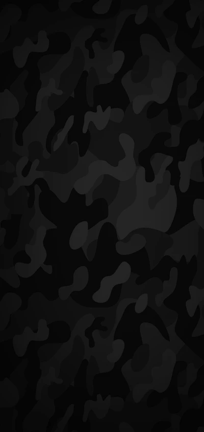 Black and White Camo Background Pattern