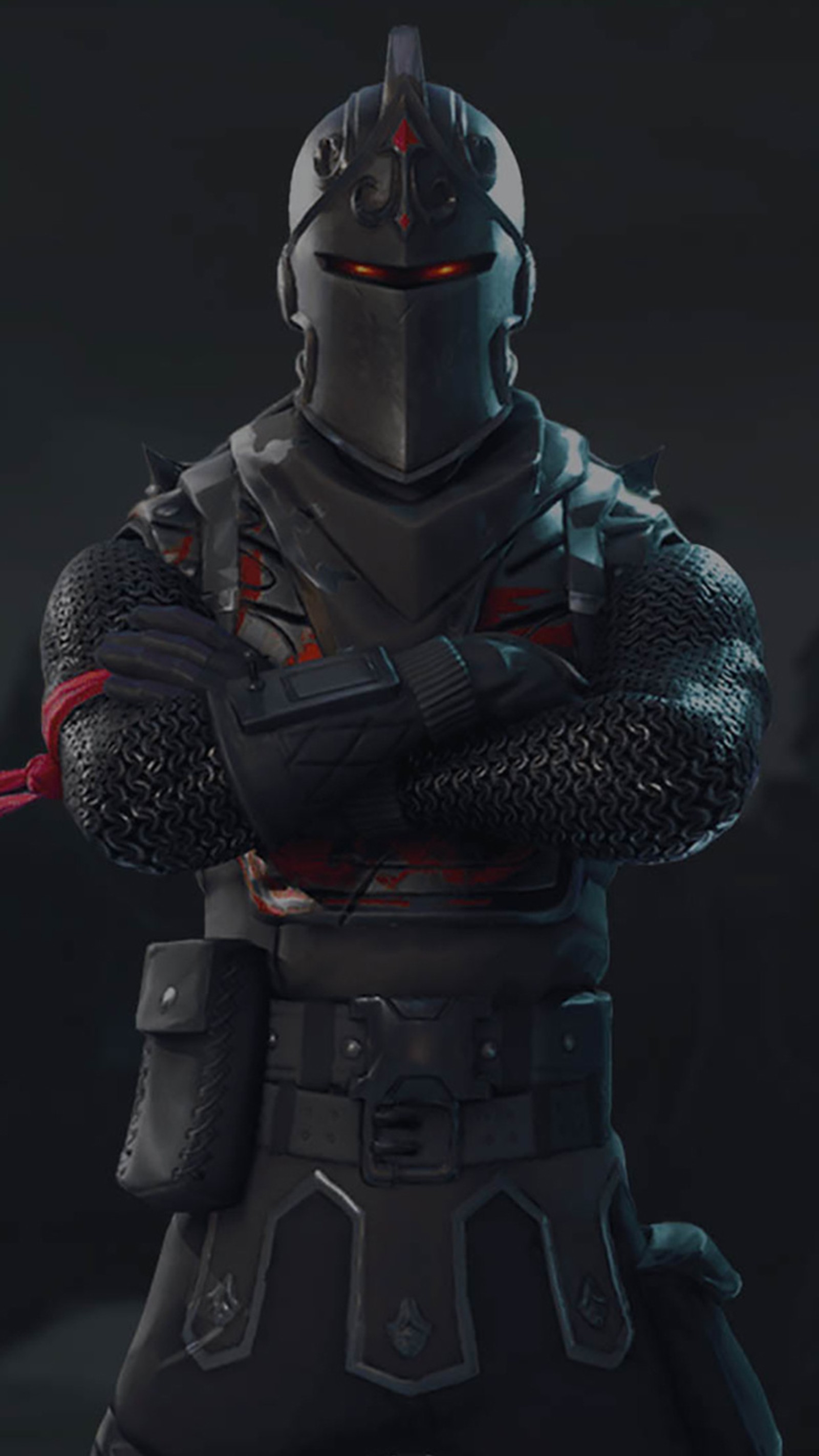 A close up of a person in a black outfit with a sword (fortnite, fortnite charchaters, game, fun, hd wallpaper)