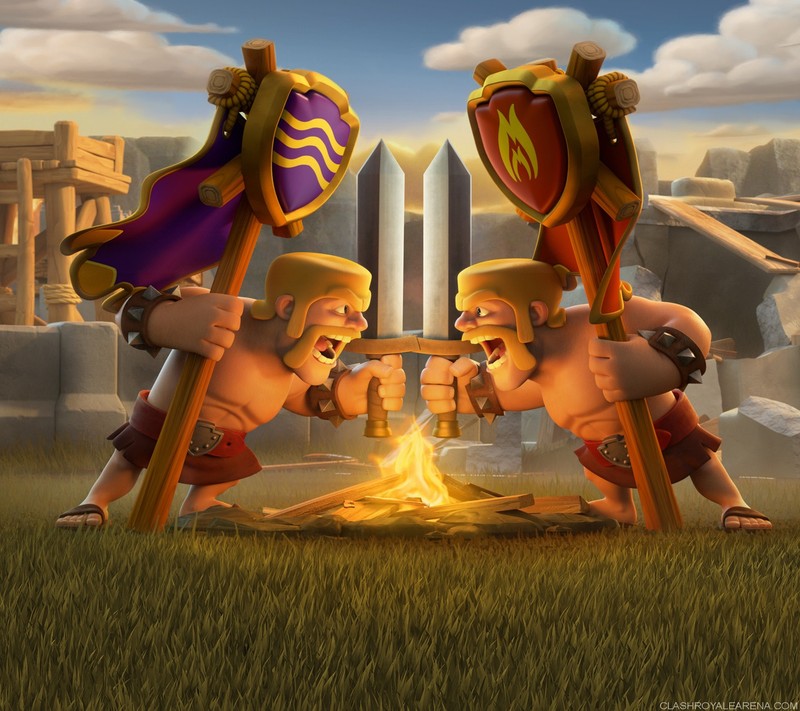 Обои clash of clans - обои clash of clans. (действие, entretenimie nto, игры)