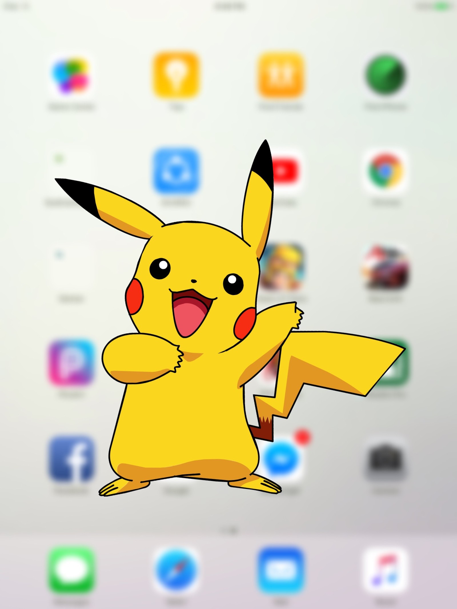 El pokémon pikachu está de pie con las manos en el aire (pikachoo, pokemon)